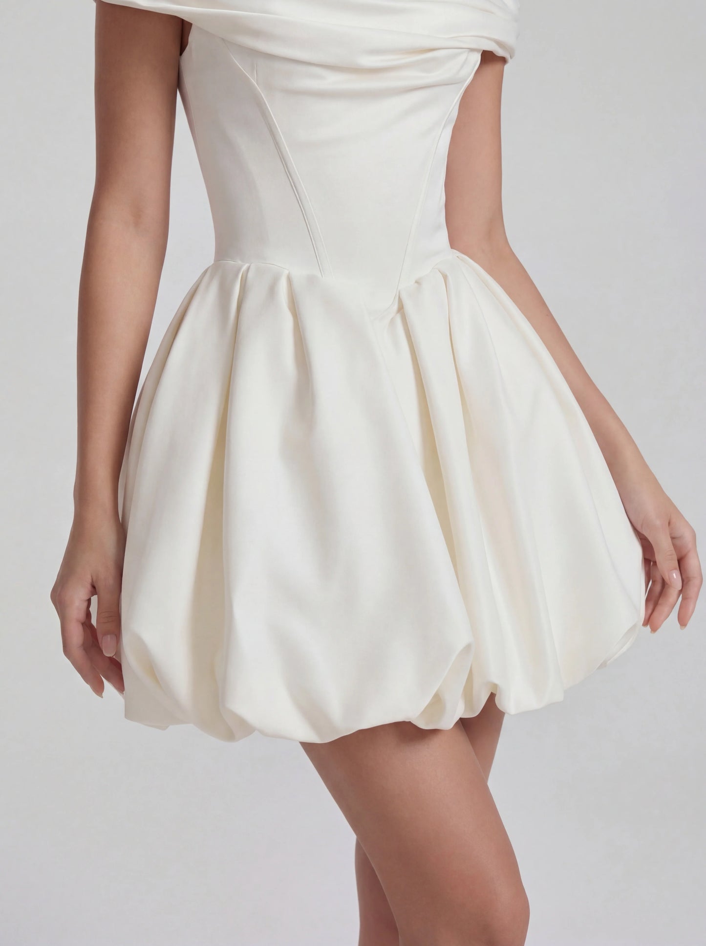 Barbiecore Off Shoulder Corset Mini Dress