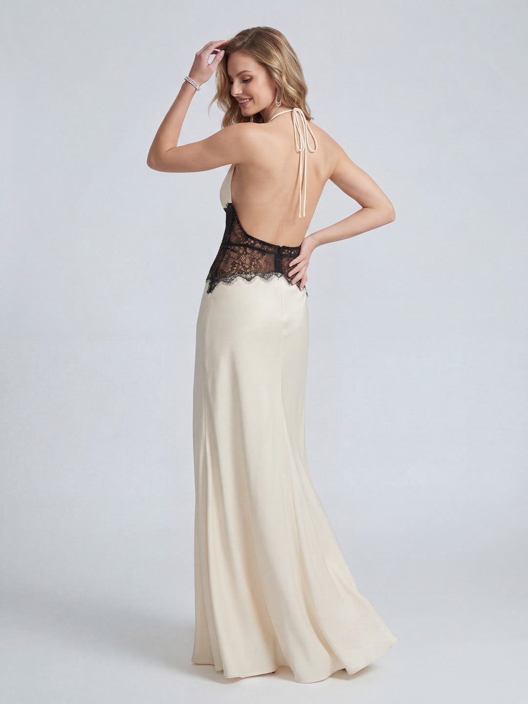 Lace And Satin Gown