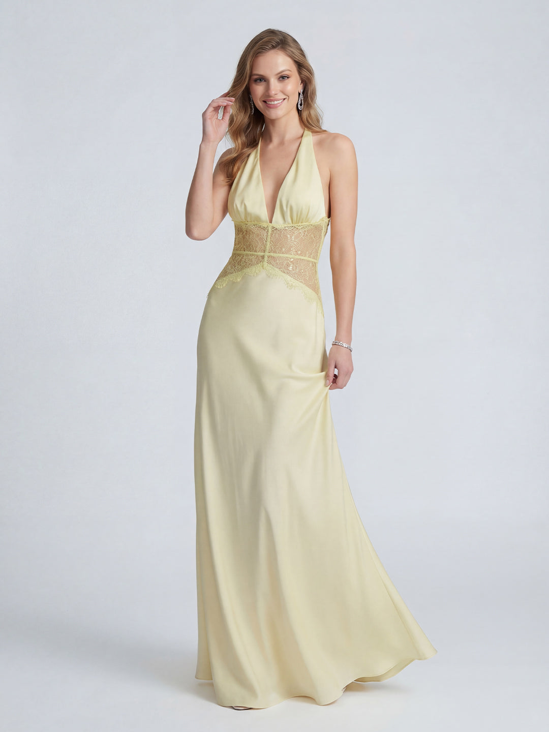 Lace And Satin Gown