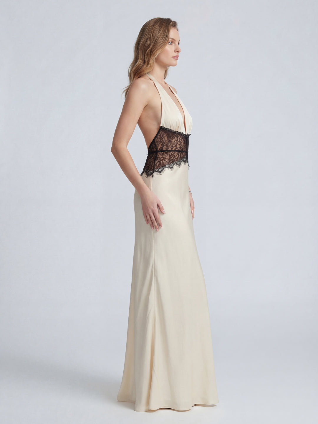 Lace And Satin Gown