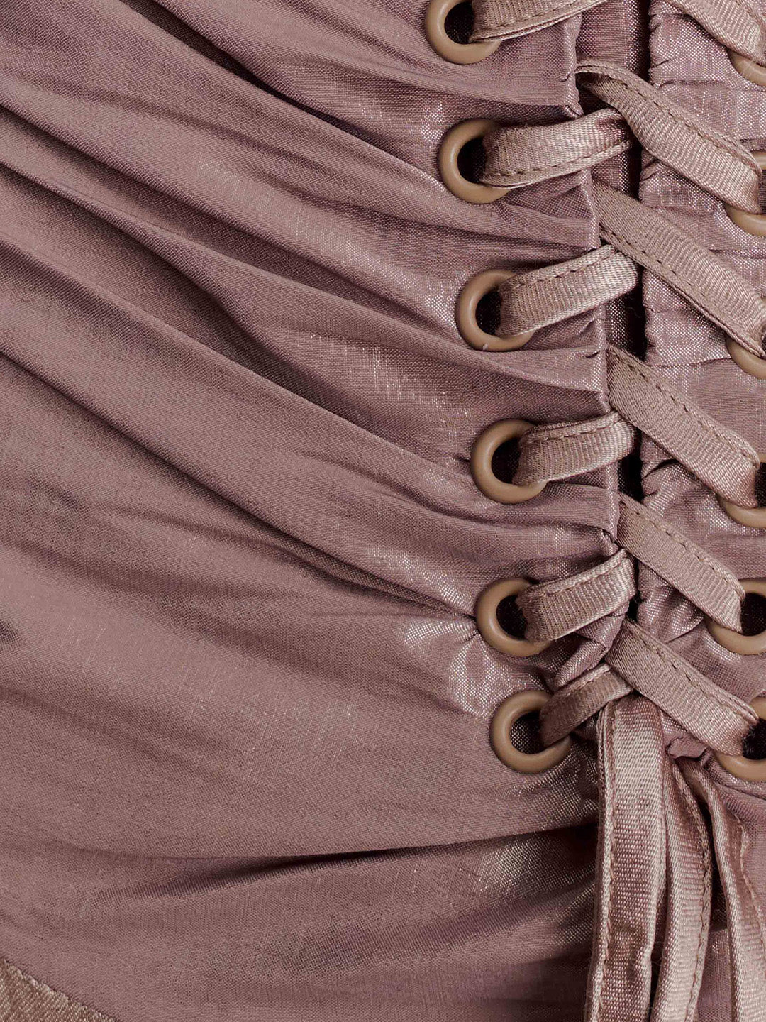 Strapless Taffeta Maxi Dress
