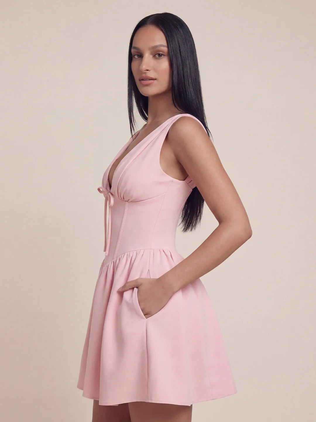 Sweetheart Neckline Corset A-Line Mini Dress